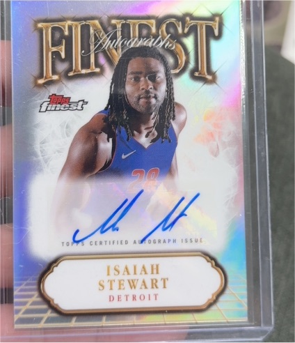 2024-25 Topps Finest #FA-IS Isaiah Stewart — front
