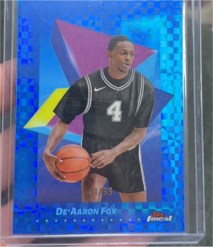 2024-25 Topps Finest #80 De'Aaron Fox — front