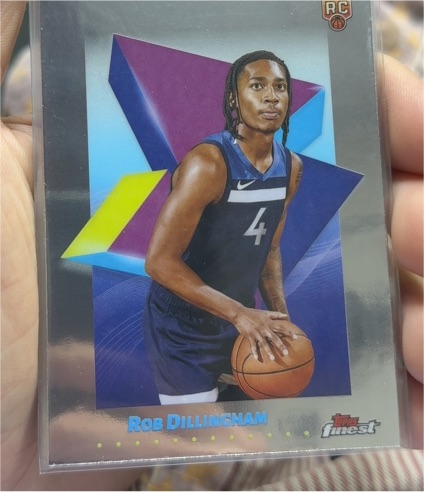 2025 Topps Finest #61 Rob Dillingham — front
