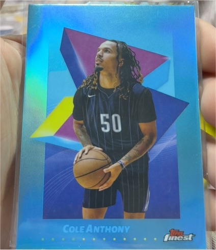 2024-25 Topps Finest #72 Cole Anthony — front