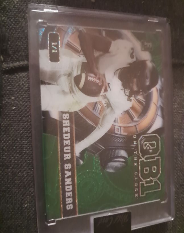 2024 Wild Card Shedeur Sanders #OCW-TL-SS2 Rookie QB1 On the Clock — front