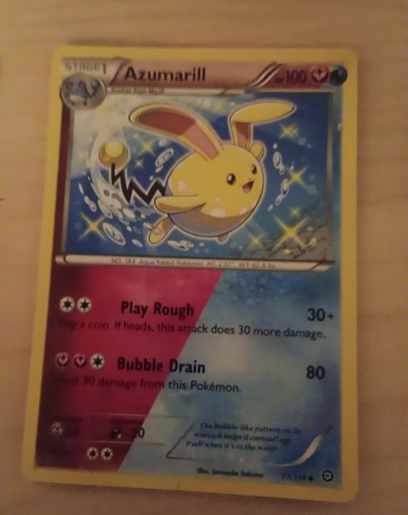 2016 Pokémon TCG Steam Siege #77 Azumarill — front
