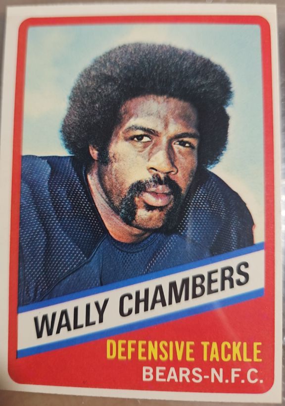 1976 Topps Wonder Bread Football #15 Wally Chambers — front