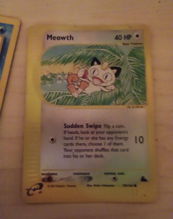 1999 Pokémon #1 Meowth — front