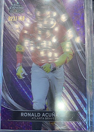 2024 Topps Chrome Black #023 Ronald Acuna Jr. — front