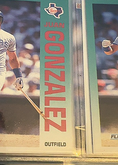 1992 Fleer #471 Juan Gonzalez — front