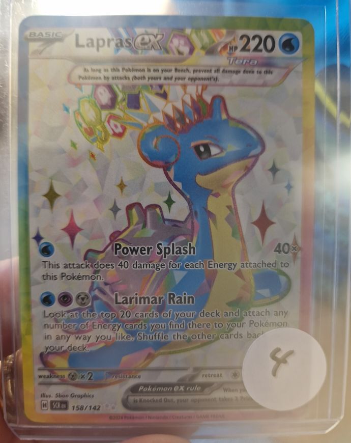 2024 Pokémon #158 Lapras ex — front