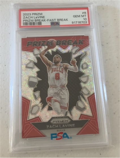 2023 Panini Prizm #6 Zach LaVine Prizm Break — front
