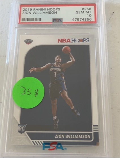2019 Panini Hoops #258 Zion Williamson — front