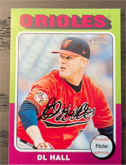 2024 Topps Heritage #500 DL Hall — front
