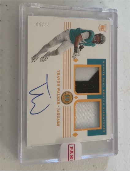 2022 Panini Encased Rookie Dual Patch Signatures #RSS-TW Travon Walker — front
