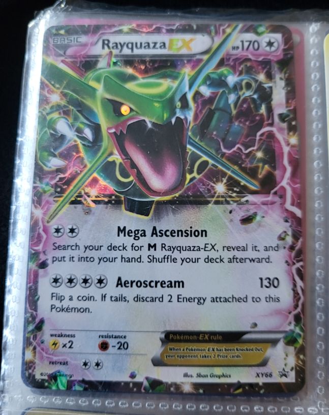 2013 Pokémon XY Black Star Promo #XY66 Rayquaza EX — front