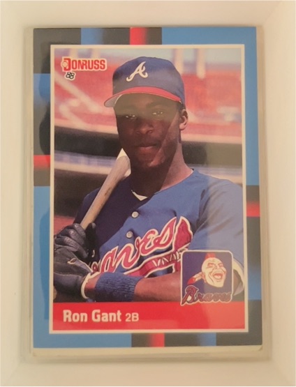 1988 Donruss #654 Ron Gant — front