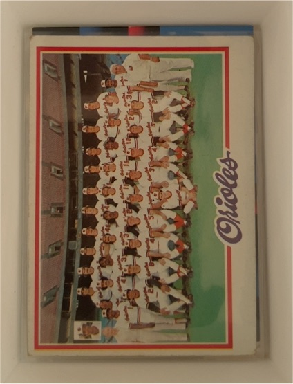 1978 Topps #96 Baltimore Orioles — front