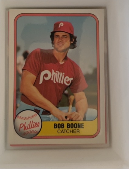 1981 Fleer #4 Bob Boone Philadelphia Phillies — front