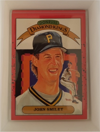 1990 Donruss Diamond Kings #17 John Smiley — front