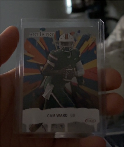 2025 Sage Artistry #3 Cam Ward — front