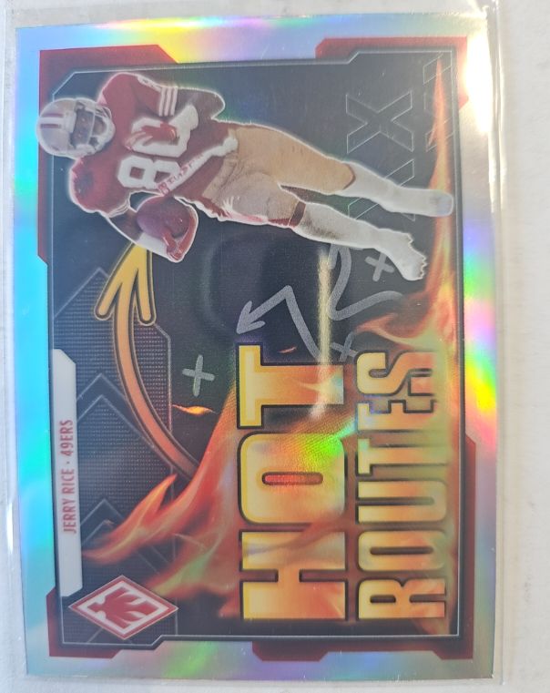 2021 Panini Phoenix Football Hot Routes #HR-28 Jerry Rice — front