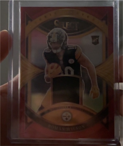 2024 Panini Select #RS-RWN Roman Wilson Rookie Swatches Red Prizm — front