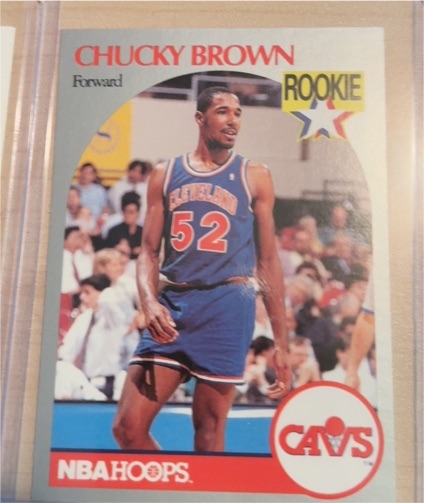 1990-91 NBA Hoops #71 Chucky Brown — front