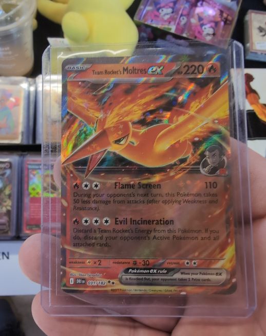 2022 Pokémon TCG Team Rocket's Moltres ex #031/182 — front