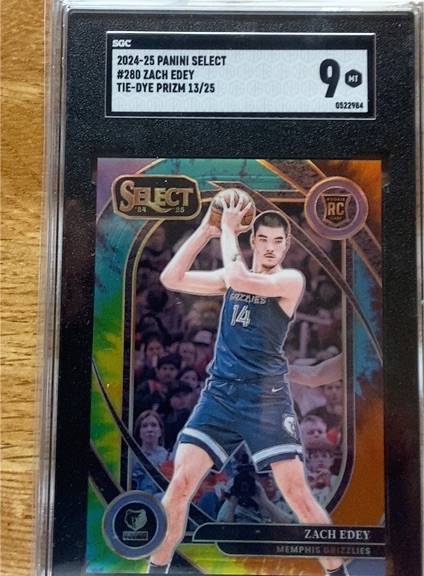 2024-25 Panini Select #280 Zach Edey — front