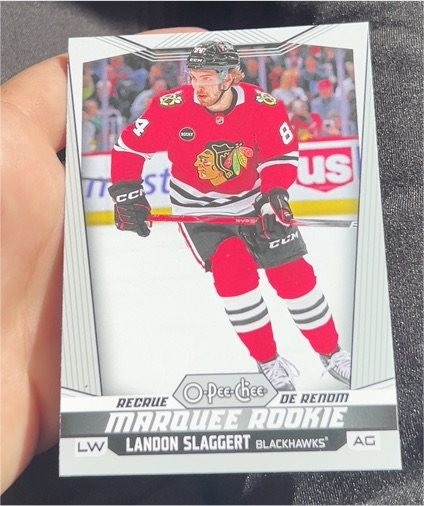 2024-25 O-Pee-Chee #588 Landon Slaggert — front