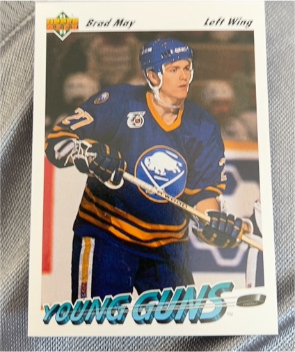 1991-92 Upper Deck #596 Brad May — front