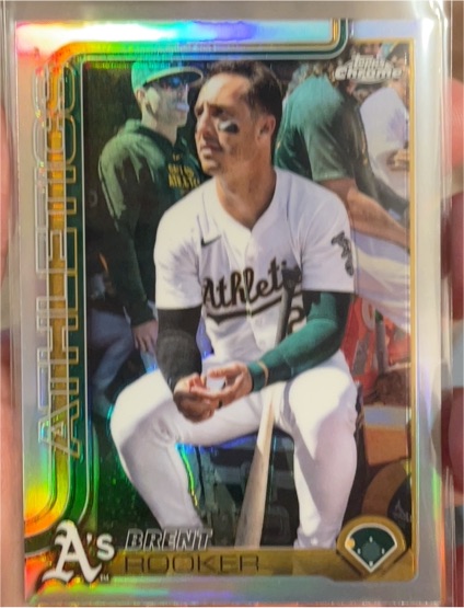 2025 Topps Chrome #54 Brent Rooker Image Variation SP — front