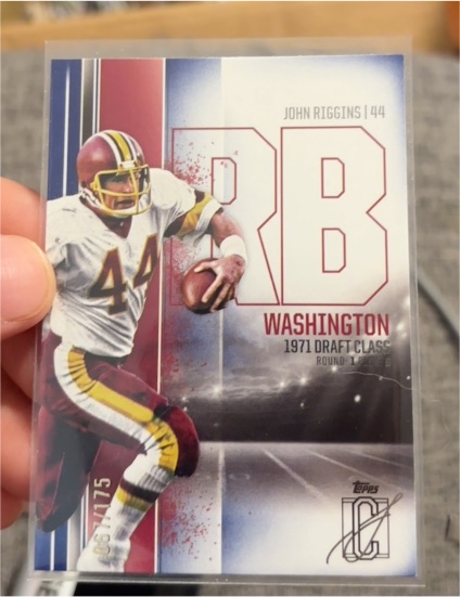 2024 Topps Signature Class #60 John Riggins Washington Redskins — front