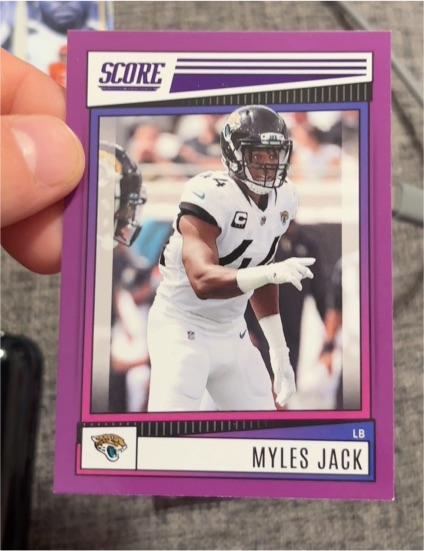 2022 Panini Score #24 Myles Jack — front