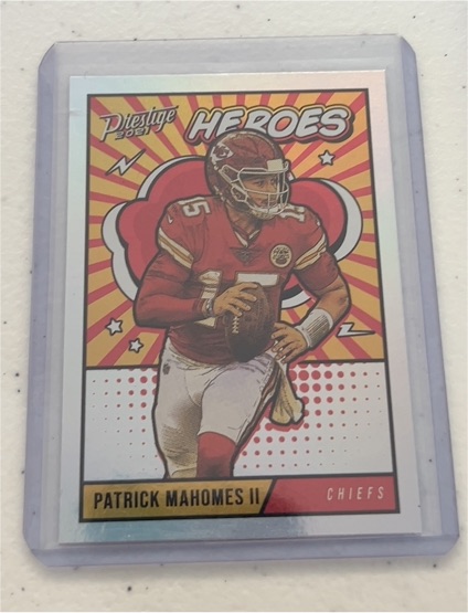 2021 Panini Prestige Heroes #HE-3 Patrick Mahomes II — front