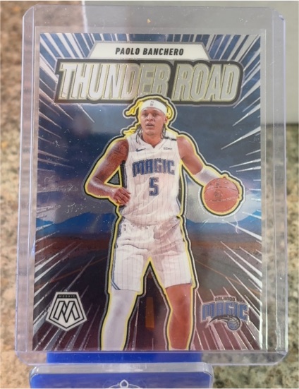 2024-25 Panini Mosaic #15 Paolo Banchero Thunder Road — front