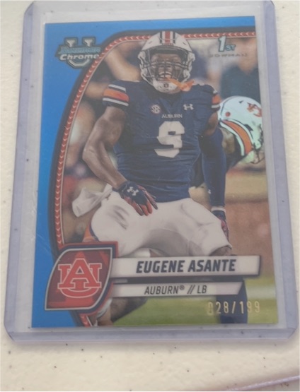 2024 Bowman University Chrome #73 Eugene Asante — front
