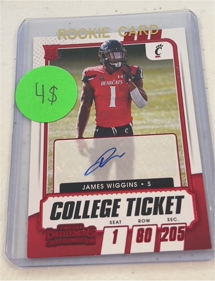 2021 Panini Contenders Draft Picks #307 James Wiggins — front