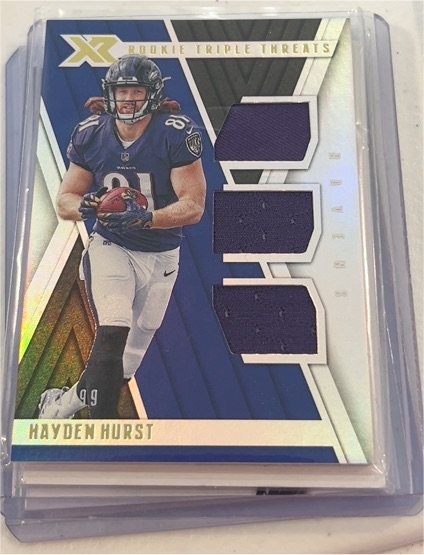 2024 Panini XR Rookie Triple Threats #Hayden Hurst — front