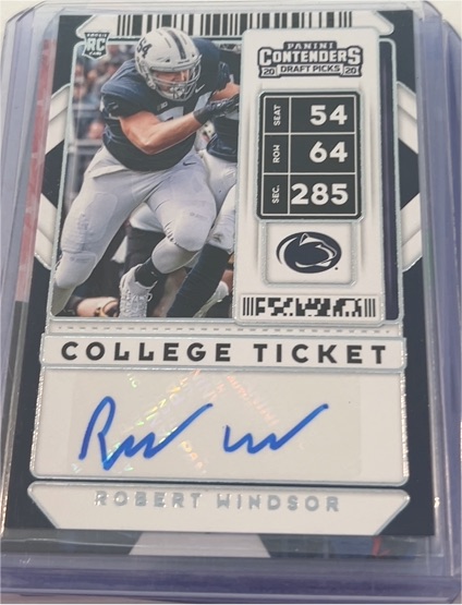 2020 Panini Contenders Draft Picks #296 Robert Windsor — front