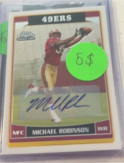 2006 Topps Chrome #255 Michael Robinson Rookie Autograph — front