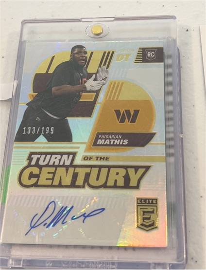 2022 Donruss Elite Turn of the Century #TC-79 Phidarian Mathis — front
