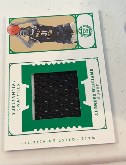 2022 Panini Chronicles Draft Picks #ES-ALO Alondes Williams — front