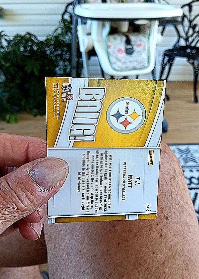 2024 Panini Mosaic Bang! #3 T.J. Watt — back