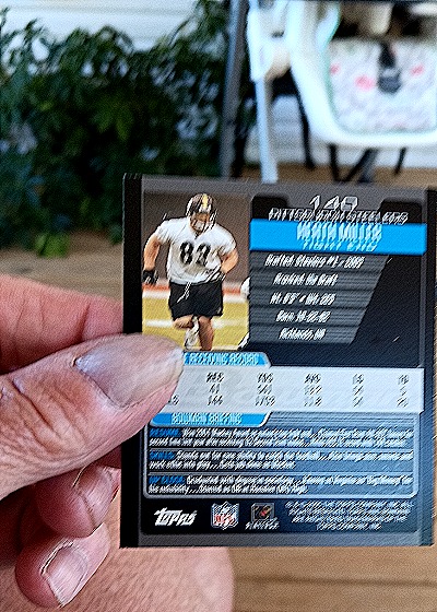 2005 Bowman #140 Heath Miller — back