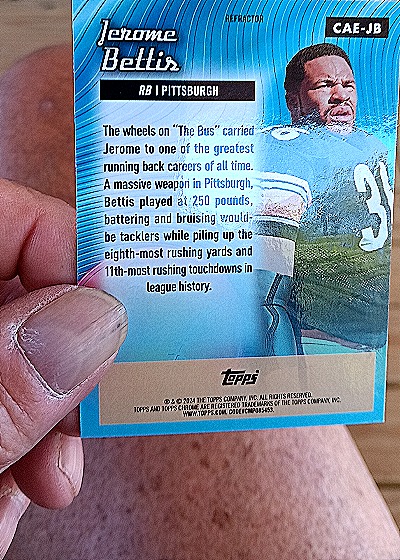 2024 Topps Chrome #CAE-JB Jerome Bettis All-Etch — back