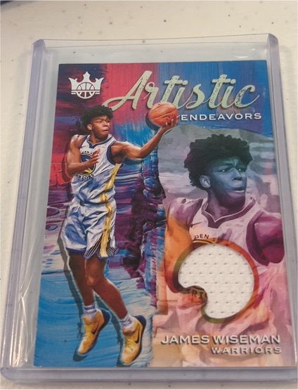 2020 Panini Court Kings Artistic Endeavors #AE-JWI James Wiseman — front