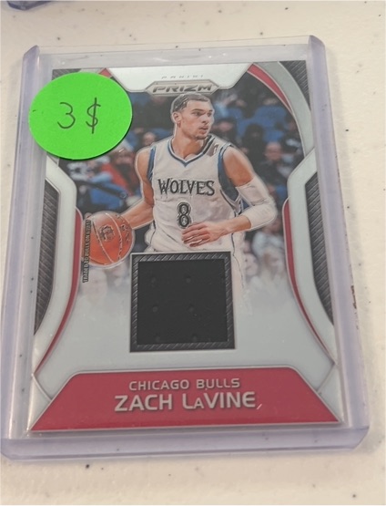 2017-18 Panini Prizm Sensational Swatches #SW-ZL Zach LaVine — front