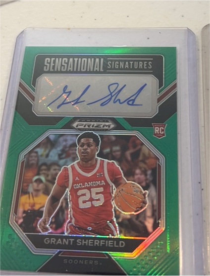 2023 Panini Prizm Draft Picks Sensational Signatures #SS-GSF Grant Sherfield — front
