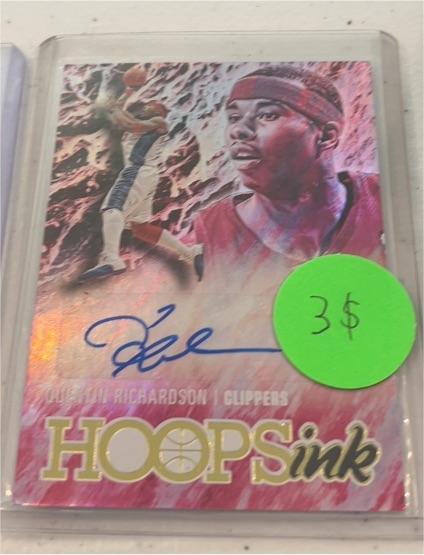 2020-21 Panini NBA Hoops Hoops Ink #HI-JRI Jason Richardson — front