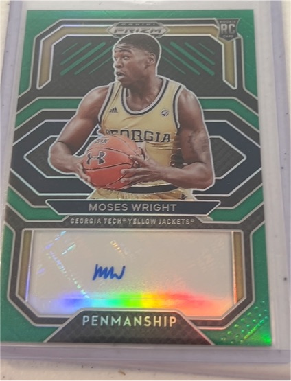 2021 Panini Prizm Draft Picks Penmanship #CP-MWR Moses Wright — front