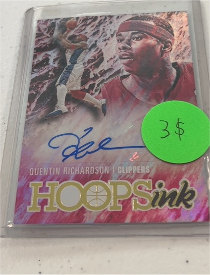 2020-21 Panini Hoops Ink #HI-QR Quentin Richardson — front