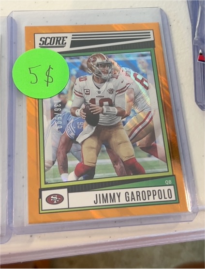 2022 Panini Score #166 Jimmy Garoppolo — front